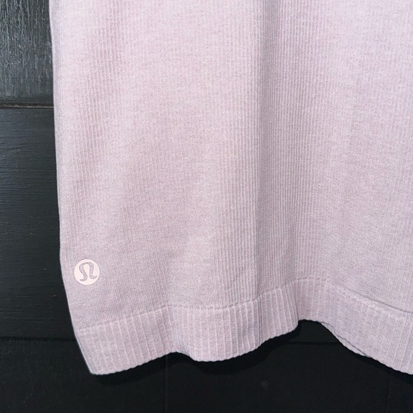 Lululemon Seek Simplicity Ribbed Tank Wear 2 Ways in Powdered Mauve Sz 4 - Picture 9 of 10